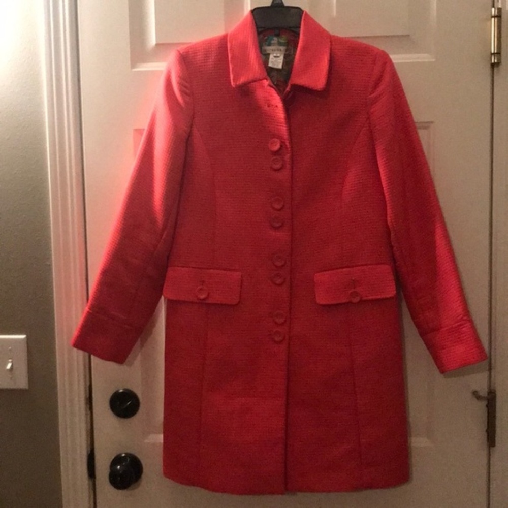 Gorgeous coral colored pursuit jacket Sz 10